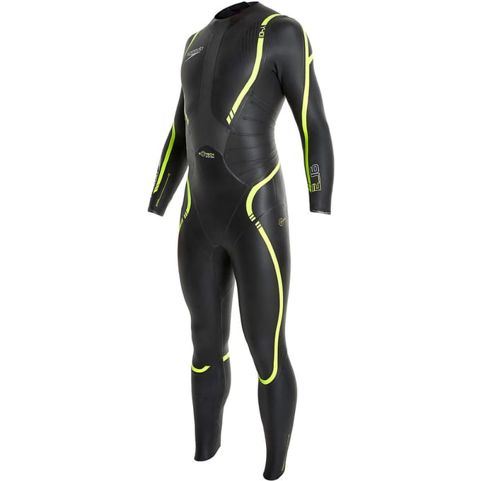 Speedo Triathlon Elite E16 Fullsuit Zwart/Geel Heren Wetsuit 8 10459A599