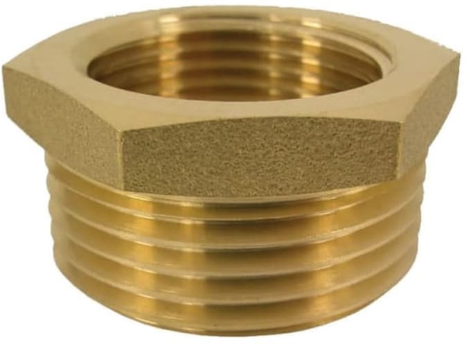 Messing Reductiestuk 3/4" AG x 1/2" IG - Gewindefitting