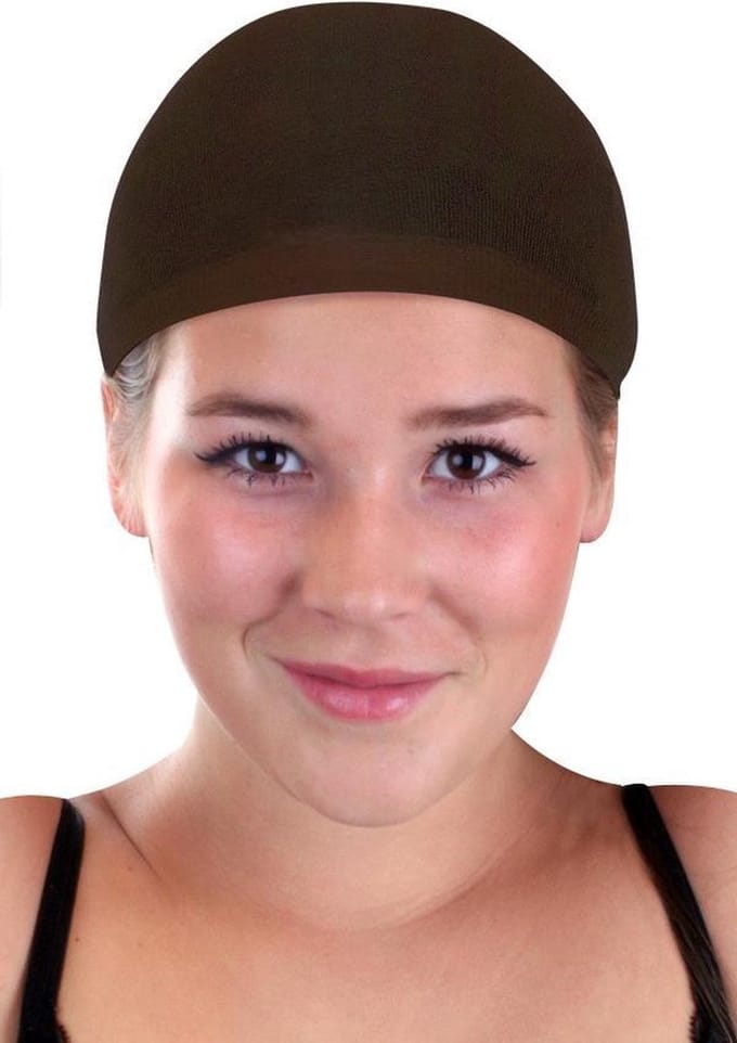 Haarkapje dames bruin 2 stuks