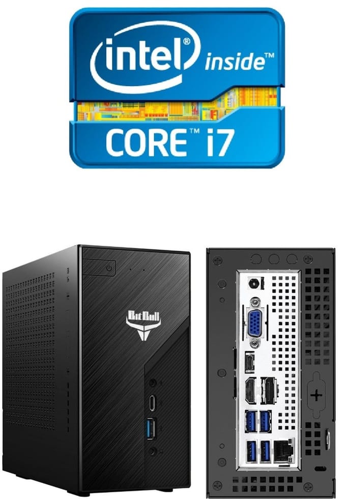 i7 12700K 12-Core Mini PC - 16GB/512GB - WIFI 6/Bluetooth 5.2 - Ondersteuning voor 3 schermen - Win11 PRO