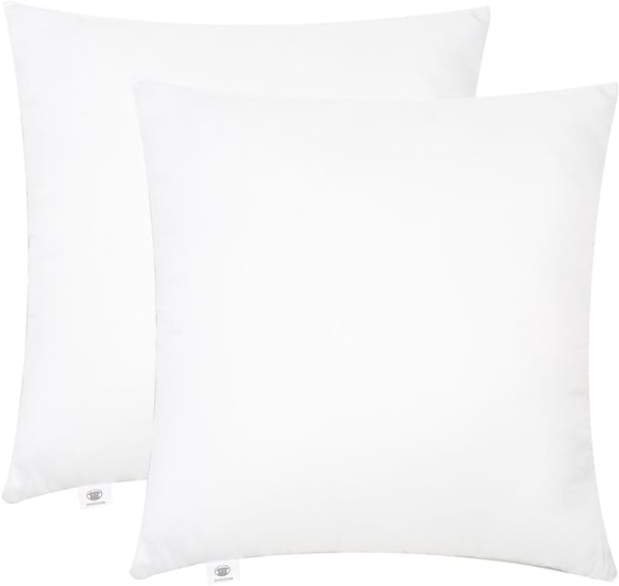 Set van 2 vierkante sierkussens 45x45 cm - Polyester vulkussens voor bank en bed