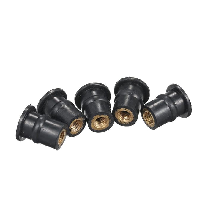 M5 Rubberen Plugmoeren 5MM Metrisch Motorfiets Voorruit Schachtmoer