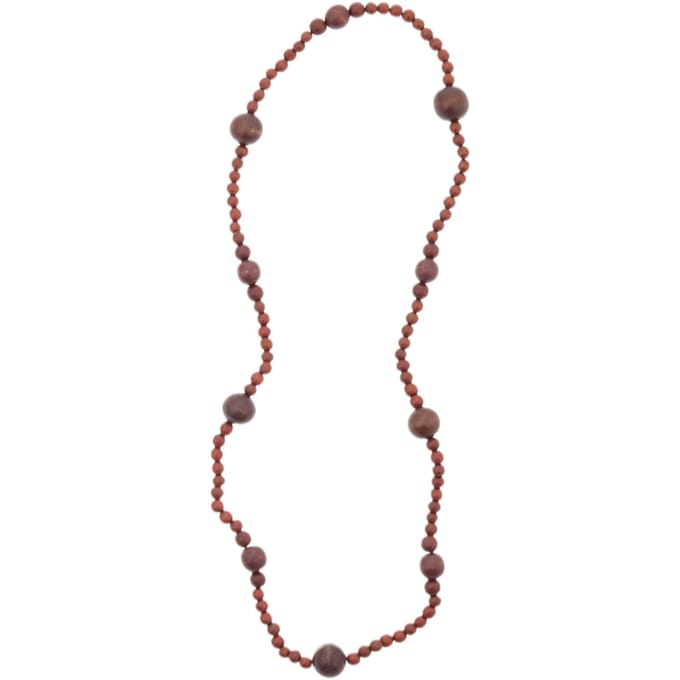 Behave – Ketting – Hout – Balans kralen – Trendy – 88 cm