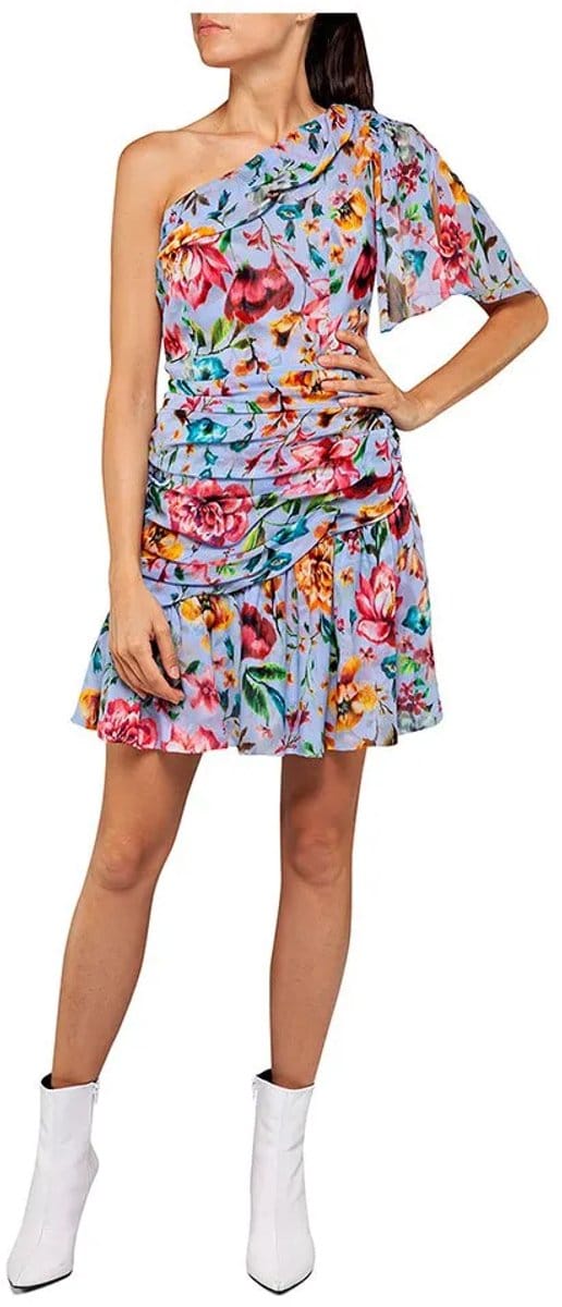 Replay W9608 Korte Mouwen Korte Jurk Blauw M Vrouw