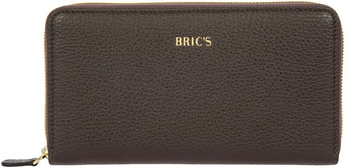 BRIC'S Leren portemonnee Gondola Verbena Wallet Ebony donkerbruin