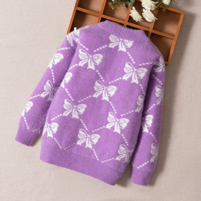 Pull d'hiver épais en vison pour enfants, nouveau pull de base pour filles, pull tricoté, pull ras du cou 140