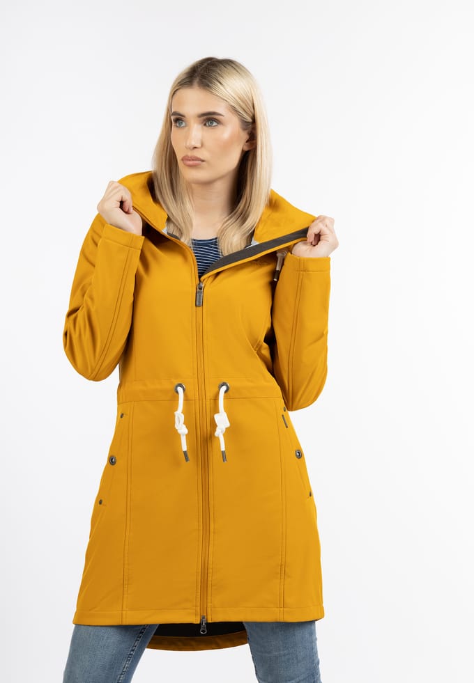 ICEBOUND softshell jas Dames mosterd