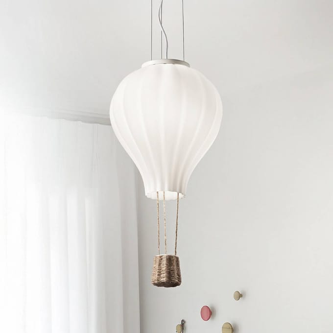 Ideal Lux hanglamp Dream Big, wit, opaalglas, Ø 42 cm