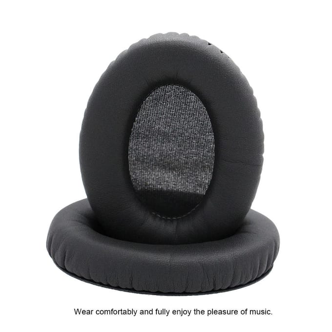 Vervangende oorkussens voor Audio Technica ATH-ANC7 ANC9 ANC27 ANC29 ANC70 hoofdtelefoons Spons oorkussen 2PCS zwart