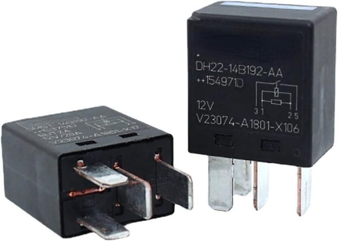 Viervoeter Relais - Vijf Pins Relais - Stopsignaal Sturing - Dubbele Spanning - 12V 24V