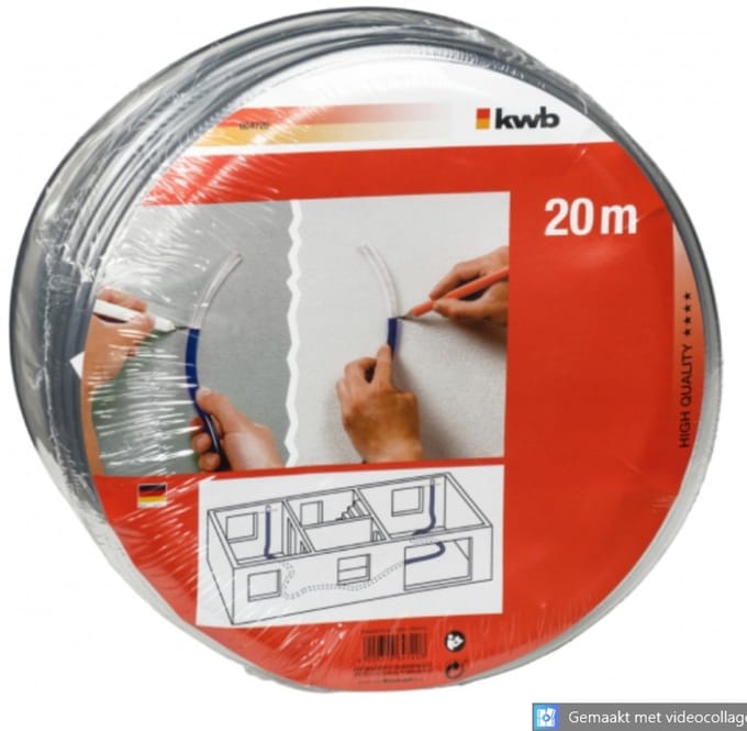 Slangwaterpas - KWB - 20 Meter - Waterpas Slang - Compleet - Met Vultrechter en 2 Witte Stoppen