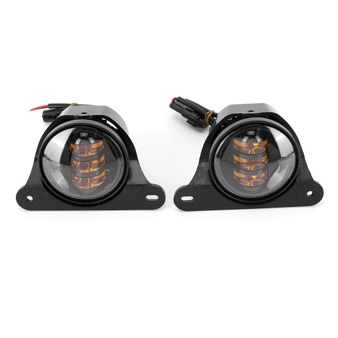 2 stuks 4 inch LED 30W 6500K Mistlampen Goud Geel Licht Geschikt voor Jeep Wrangler JK 2007 2017 gray