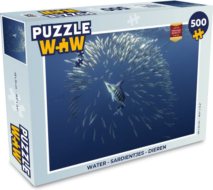 Puzzel Water - Sardientjes - Dieren - Legpuzzel - Puzzel 500 stukjes