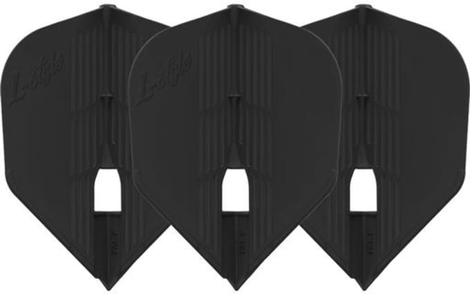 L-Style Champagne Flight Kami L3 Shape Black - Dart Flights