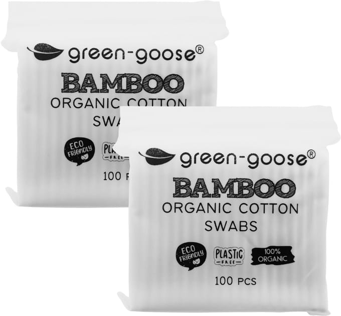 green-goose® Bamboe Wattenstaafjes | 200 Stuks | Plastic-Free