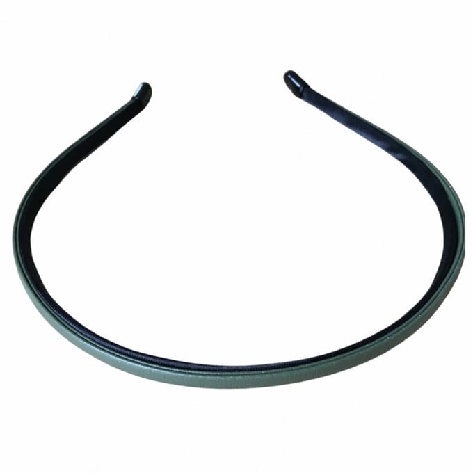 Haarband- groen leer 4.5 mm- leer- Charme Bijoux