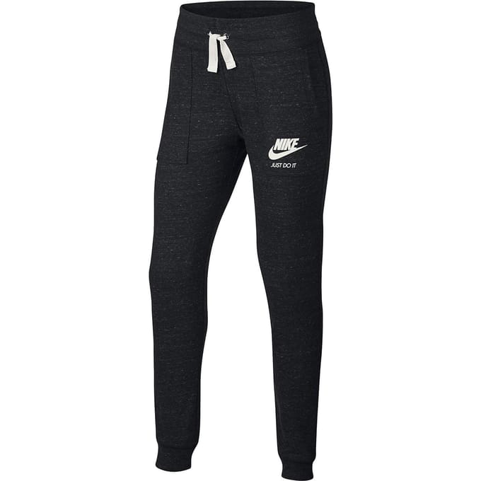 Pantalon de jogging Nike Logo Lettre Graphique Enfant Bas Noir 890279-010 S black