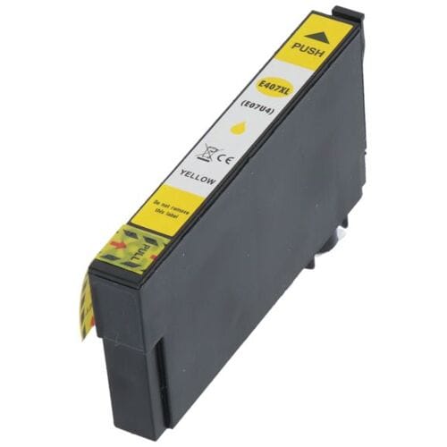 PrintAbout Inktcartridge 407 (C13T07U440) Geel geschikt voor Epson
