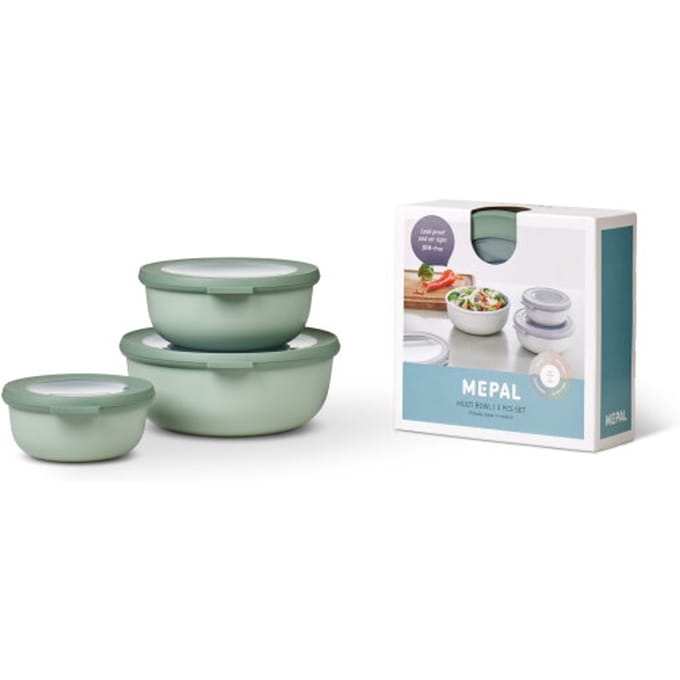 Mepal - Multikom Cirqula vershouddoos set - 350 + 750 + 1250 ml - Rond - Nordic sage