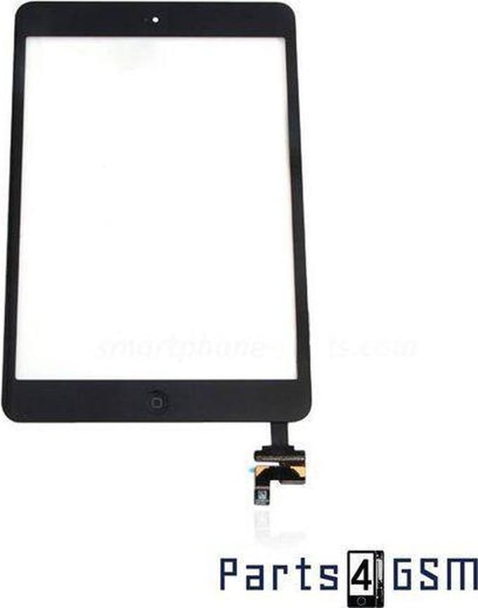 Voor Apple iPad Mini Versie 2  Touchscreen Display Zwart - - Incl. IC, Homebutton Flex