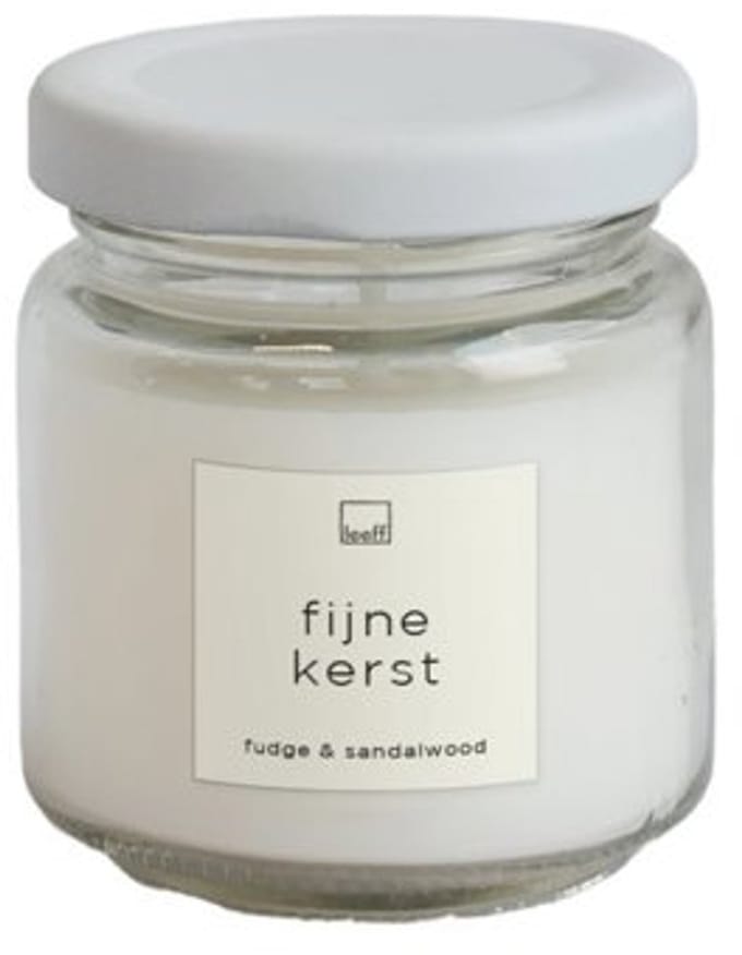 Leeff Jar Candle S - Fijne kerst - Set van 3 Kaarsen - Geurkaars