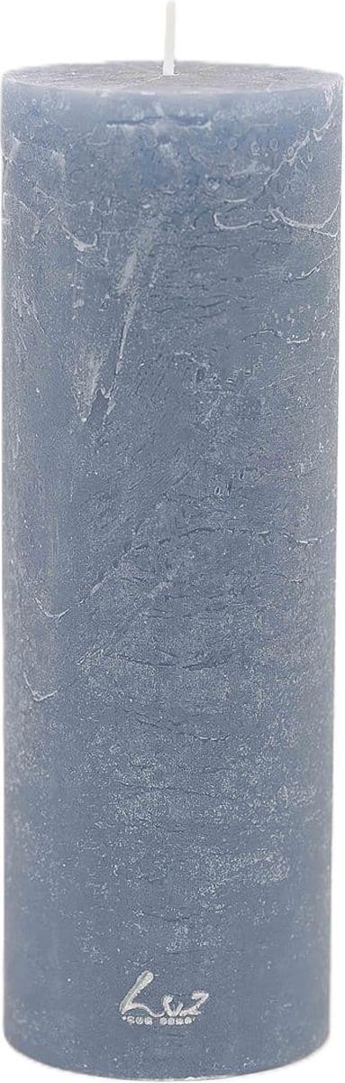 Rasteli Luz Your Kaars Cilinder Blauw-Oceaan Blauw D 7 cm H 20 cm