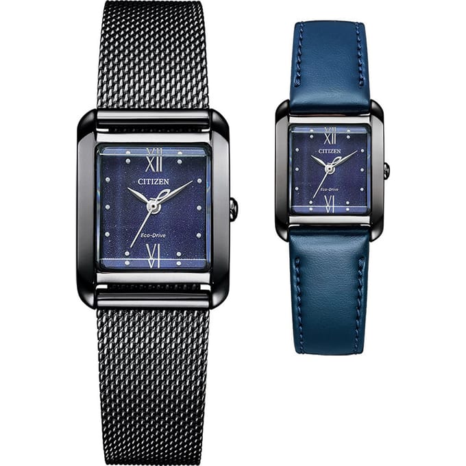 Citizen EW5597-63L Horloge - Staal - Zwart - Ø 24 mm