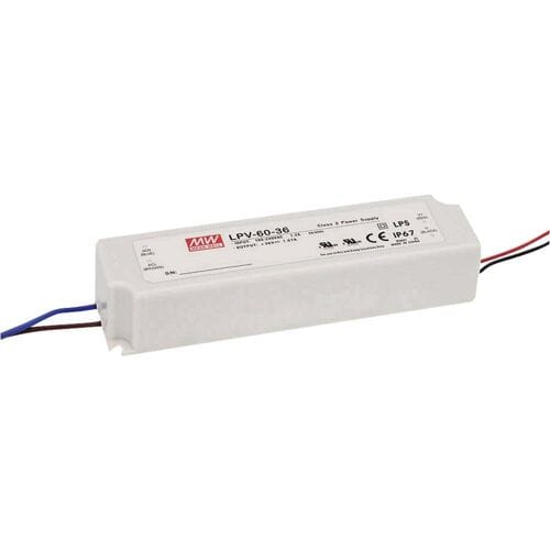 MEAN WELL LPV-60-5 LED-transformator Constante spanning 40 W 0 - 8 A 5 V/DC Niet dimbaar, Overbelastingsbescherming 1 stuk(s)