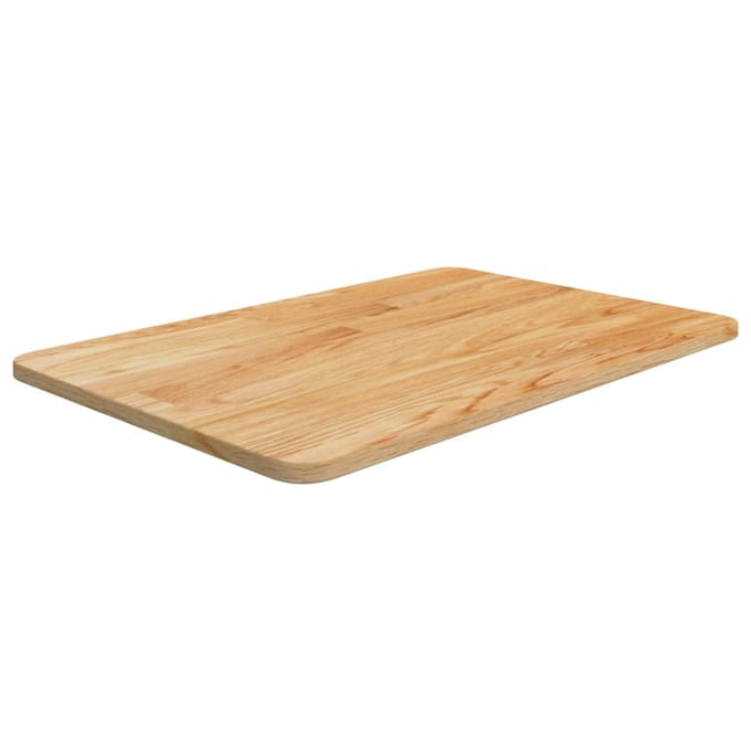 vidaXL - Wastafelblad - 60x40x1,5cm - behandeld - massief - hout - lichtbruin