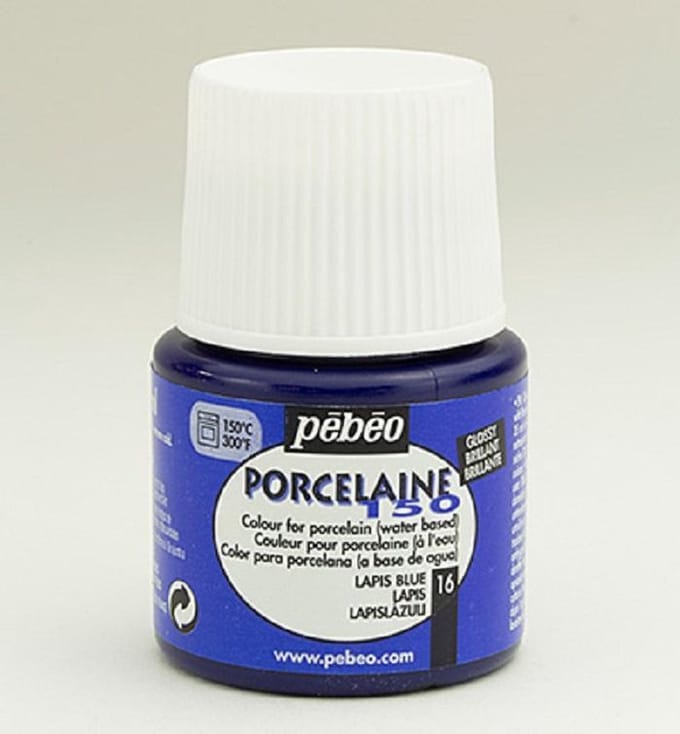 Porseleinverf - 16 Lapis Blue - Pebeo - 45ml