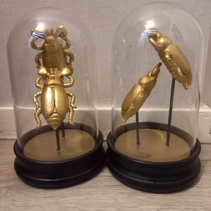 golden animals in dome