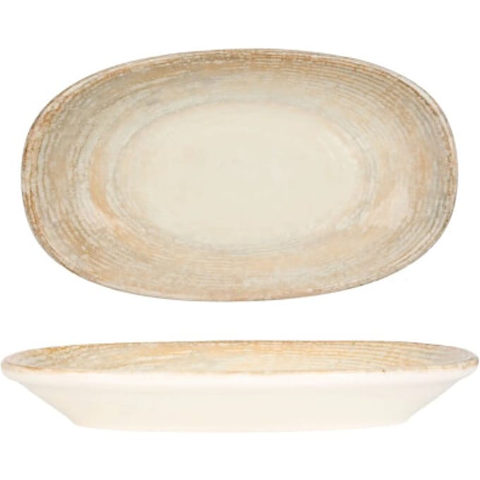 Bonna Serveerschaal - Patera - Porselein - 19x11 cm - set van 2
