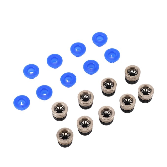Jeu de 10 Têtes de Connecteur de Vanne Pneumatique pour Extrudeuse VORON Accessoires d'Imprimante 3D PTFE ECAS04 blue
