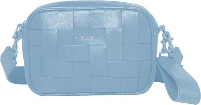 REPLAY Schoudertas Crossbody Bag with Zip Cobalt Grey Blauw