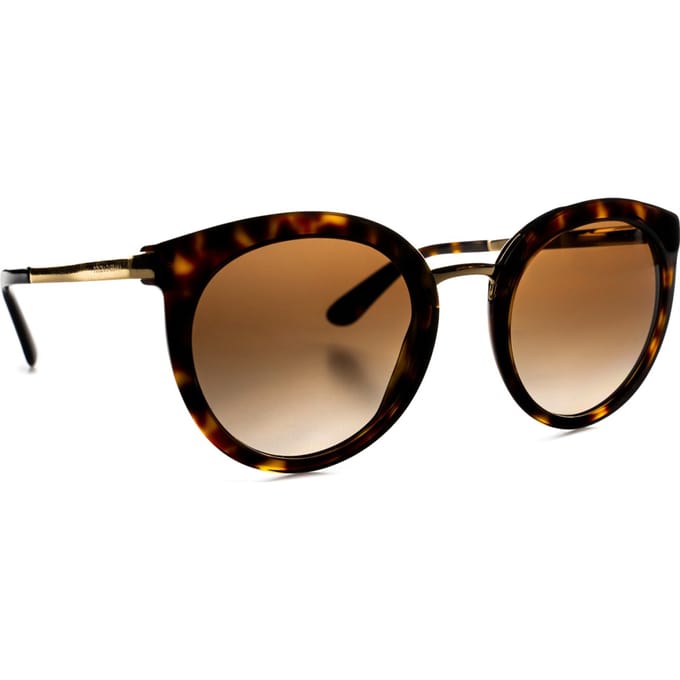 Dolce & Gabbana Zonnebril 4268 502/13 Donker Havana Bruin Verloop