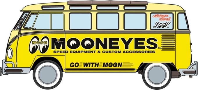 Hasegawa Modelbouwpakket Auto - 20477 Volkswagen VW Type 2 - Mooneyes Plastic - 1:24 - Modelbouw