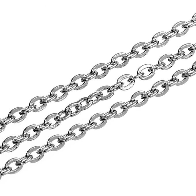 10 Yard DIY stalen kabel Open Link sieraden maken kettingaccessoires 1 mm 3mm white