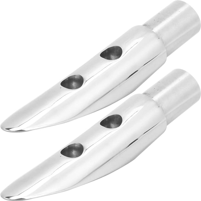 Cosensi- Leuning Einde 316 RVS - 2 Stuks - 22mm (7/8 Inch) Binnendiameter - Mariene Leuning - Leuning Mount - Hoogwaardige Kwaliteit - Rail