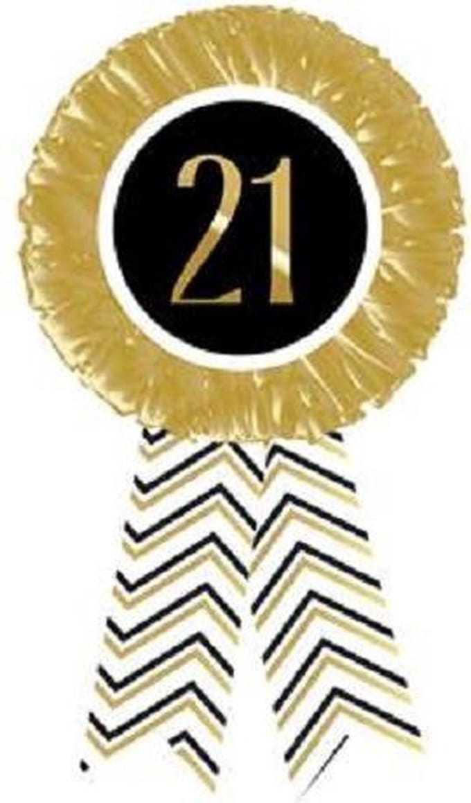 Rozet Leeftijden Festive gold