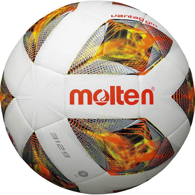 Molten trainingsvoetbal A3129 - Latex/polyurethaan - Wit/oranje - Maat 5/290 gram