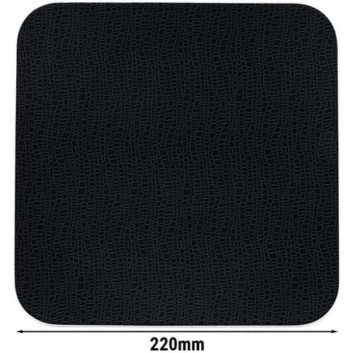 (6 stuks) SELTMANN WEIDEN Coup bord - plat vierkant - 220x220mm - Zwart
