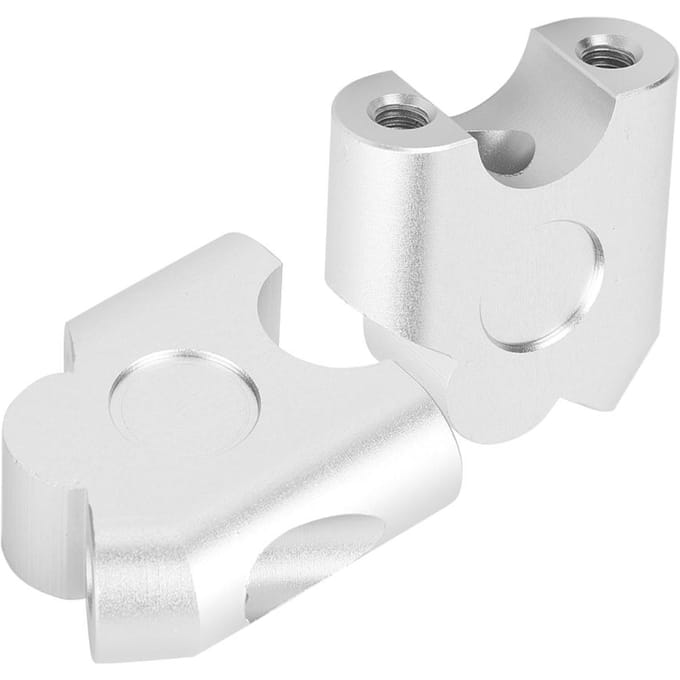 Adaptateur de montage arrière universel pour guidon de moto, 22 mm(Placage) white