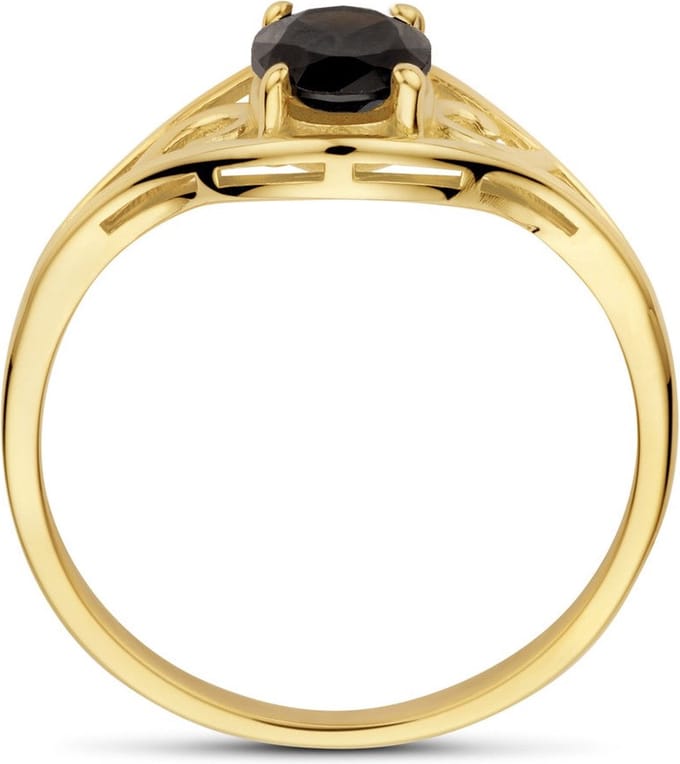 14K Geelgoud Ring Onyx 4032918