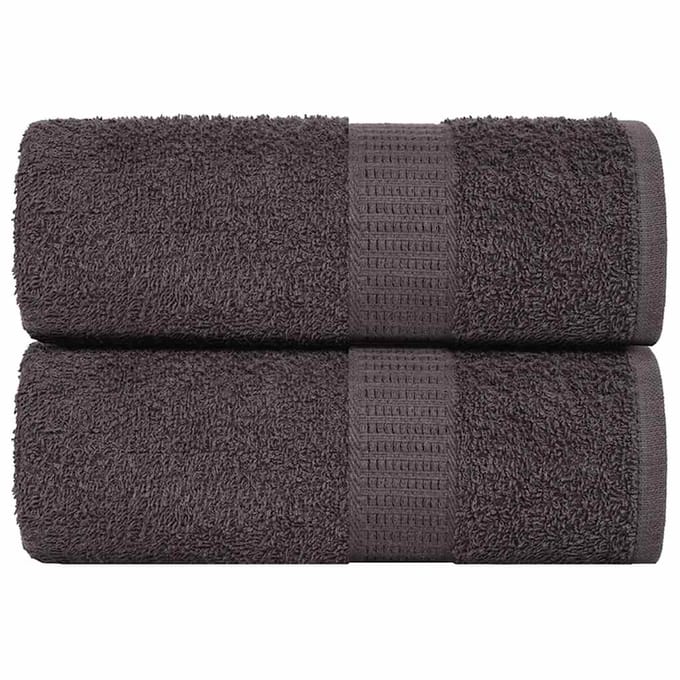 vidaXL - Washandjes - FROGN - 2 - st - 15x21 - cm - 360 - g/m² - antraciet