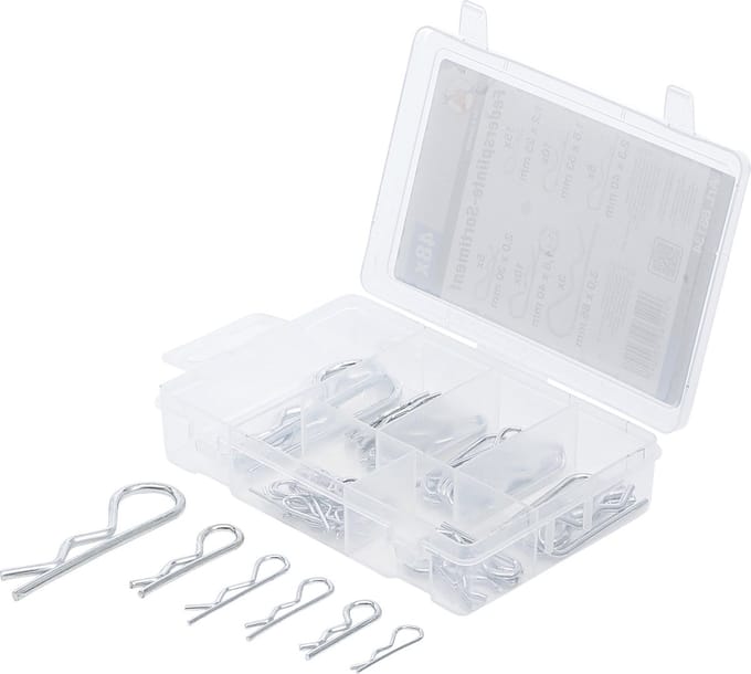 BGS Veerborgpen assortiment Ø 1,2 - 3,0 mm 48 delig