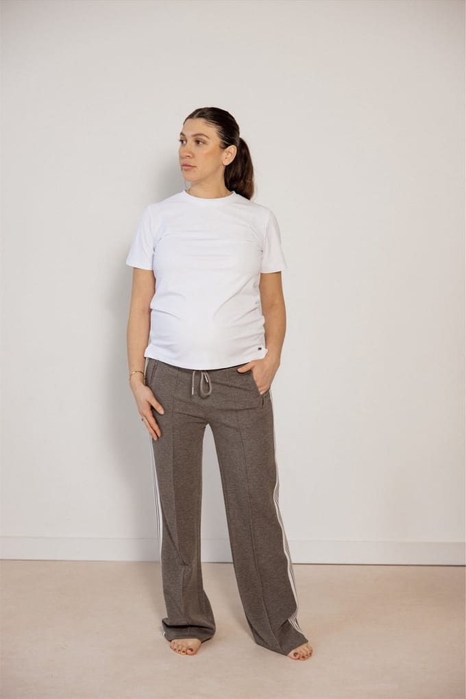 Loungewear Broek van Ambika / Trainingsbroek Simone / Grijs kleur / maat M/L