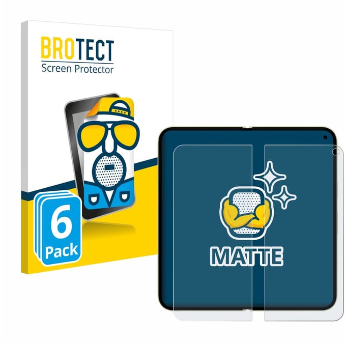 BROTECT - Screenprotector voor Google Pixel 10 Pro Fold (Inner display) - Folie Beschermfolie matte 6 Stuks