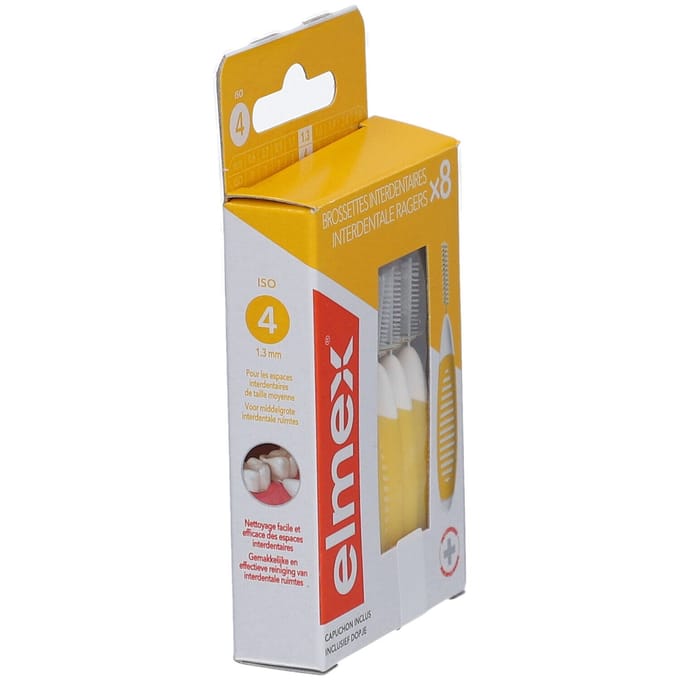 Elmex Set Interdentale Borsteltjes Iso 4 1,3mm 8 Tandenborstel