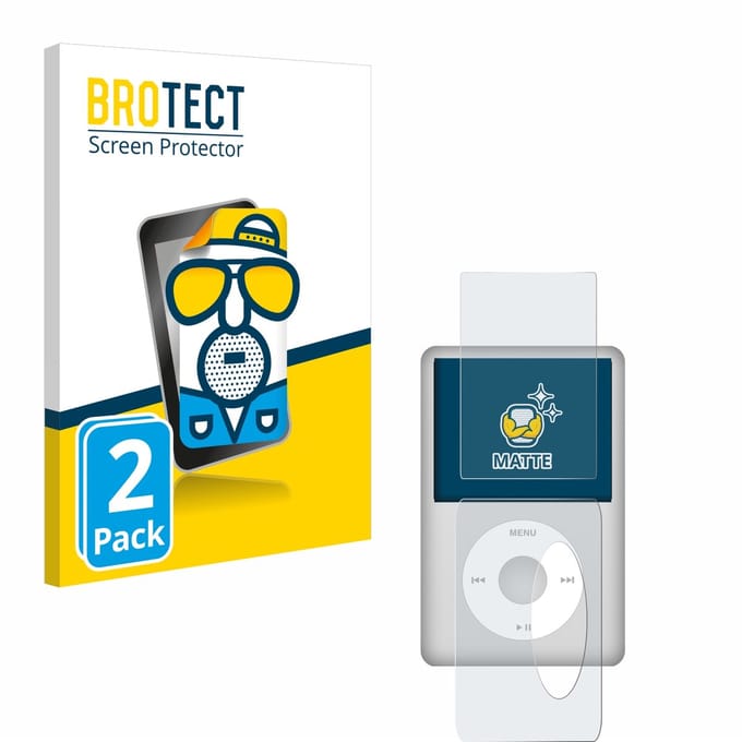 BROTECT - Screenprotector voor Apple iPod Classic (Voor+Achter, 5.5 Gen.) - Folie Beschermfolie matte 2 Stuks