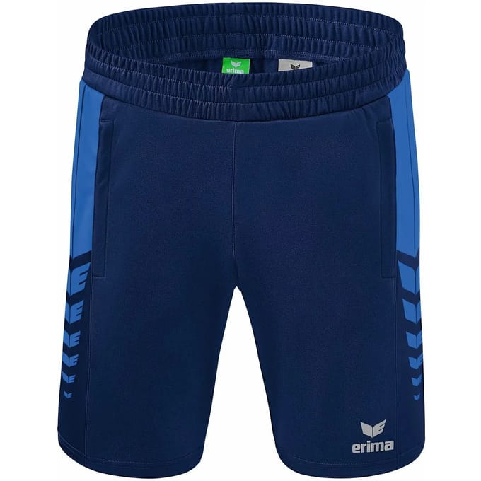 Erima Six Wings Worker Short Kinderen - New Royal / New Navy | Maat: 128